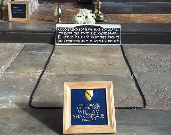 Шекспировская могила в Стратфорде-на-Эйвоне — стоковое фото