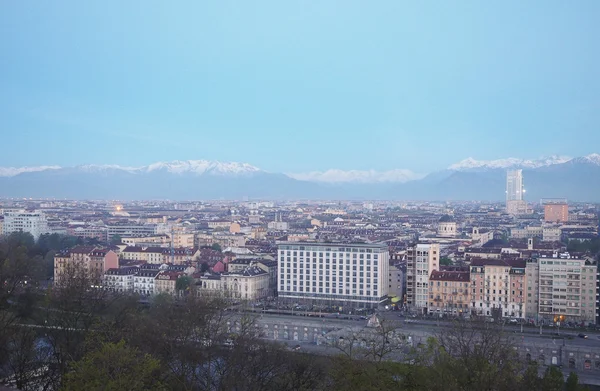 Turyn skyline w nocy — Zdjęcie stockowe