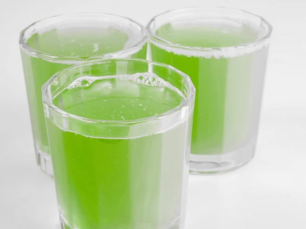 Succo di mela verde — Foto Stock