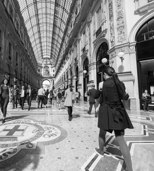 Galleria Vittorio Emanuele II a Milano — Foto Stock