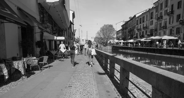 Naviglio Grande w Mediolanie — Zdjęcie stockowe