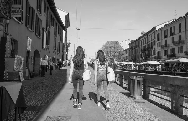 Naviglio Grande Milaan — Stockfoto