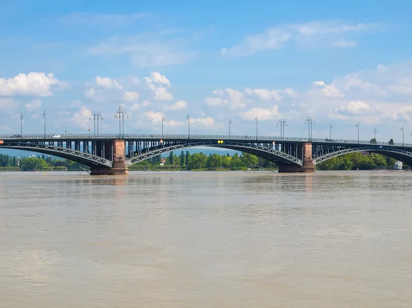 Río Rin en Maguncia — Foto de Stock