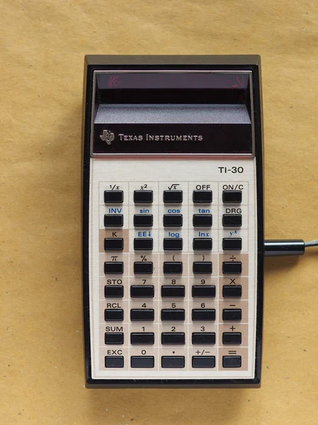 TI-30 pocket calculator — Stock Photo, Image