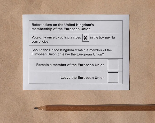 Brexit referendum in UK — Stock Photo, Image