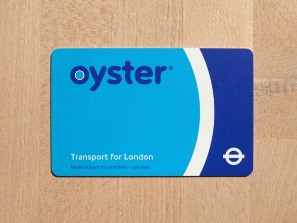 Oyster card för London transport — Stockfoto