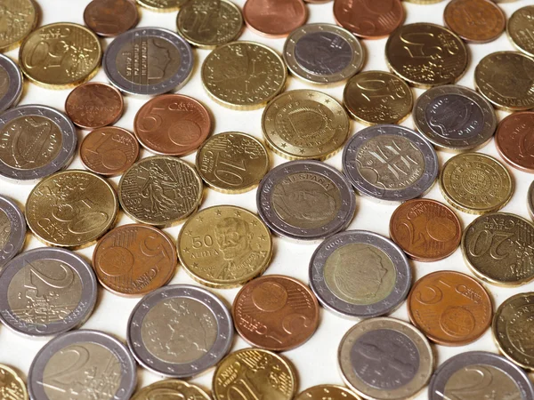 Muchas monedas de euro — Foto de Stock