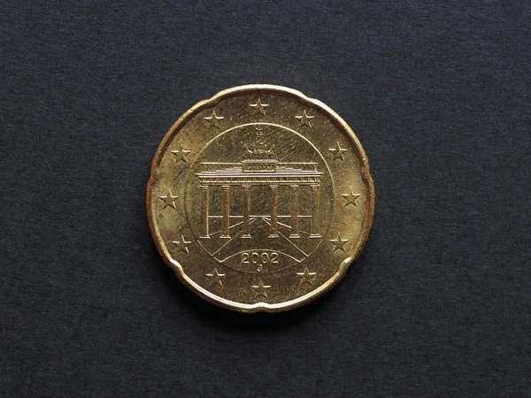 Moneda de veinte centavos de euro —  Fotos de Stock