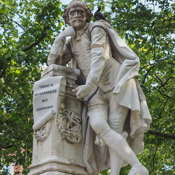 Statua di Shakespeare a Londra — Foto Stock