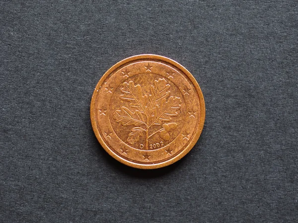 Dvě mince eura — Stock fotografie