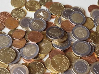 birçok euro coins