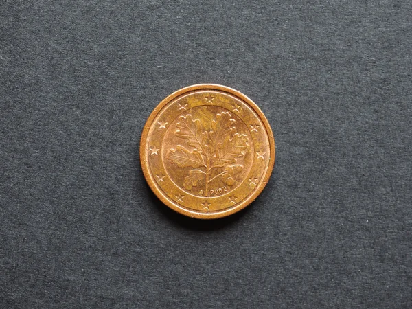 Один цент Євро монета — стокове фото