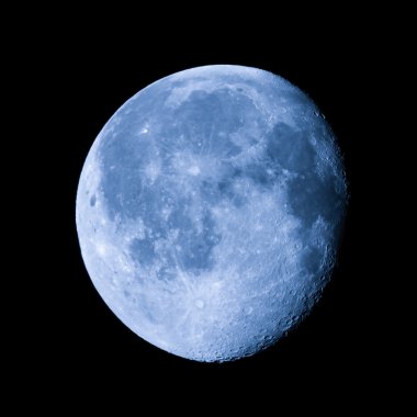 Waning gibbous moon clipart