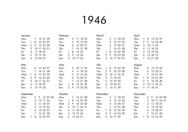 Takvim yıl 1946