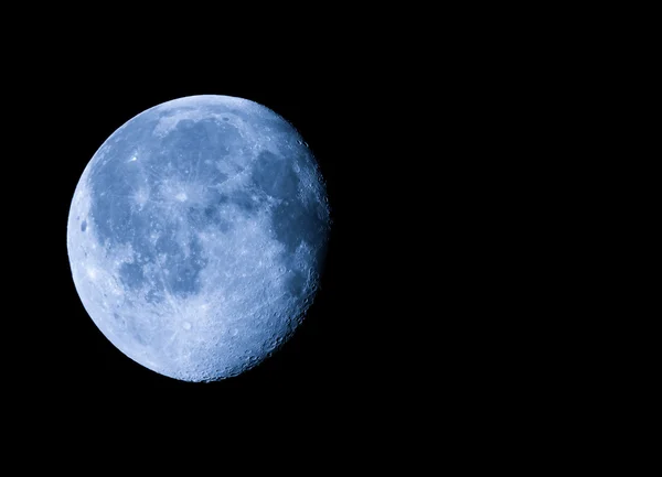 Waning gibbous moon with copy space — Stock Photo, Image