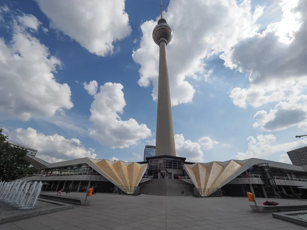 Fernsehturm (wieża telewizyjna) w Berlinie — Zdjęcie stockowe