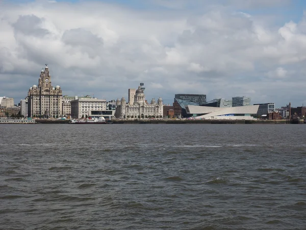 Primera línea de mar en Liverpool — Foto de Stock