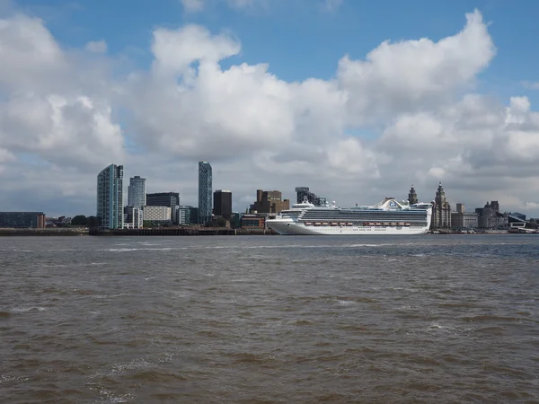 Primera línea de mar en Liverpool — Foto de Stock