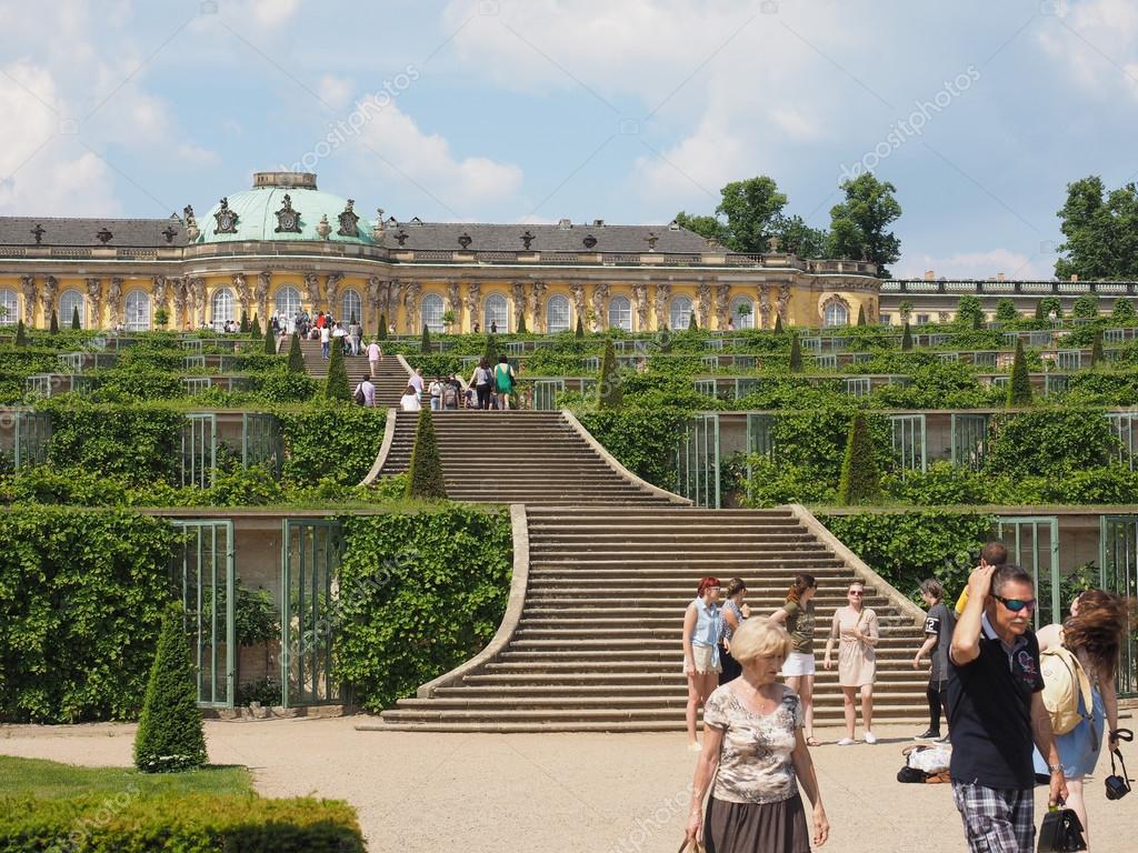 Schloss Sanssouci in Potsdam Stock Editorial Photo