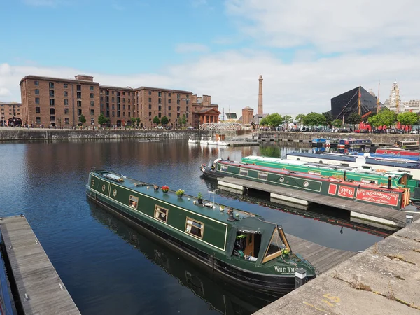 Muelle Albert y muelle Salthouse en Liverpool — Foto de Stock