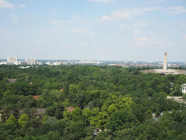 Letecký pohled na Berlín — Stock fotografie