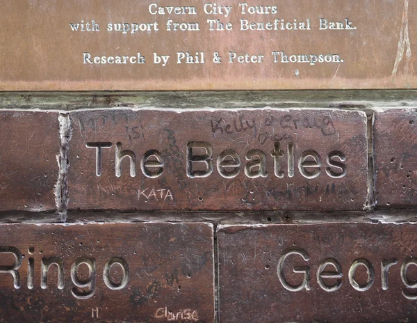 Muro da Fama em Liverpool — Fotografia de Stock