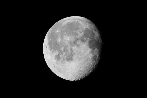 Luna gibbosa calante — Foto Stock