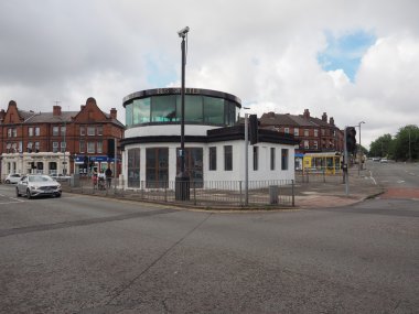 Penny Lane bus shelter in Liverpool clipart