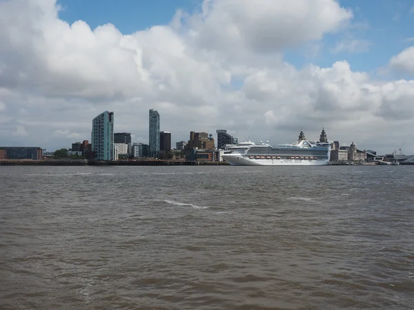 Primera línea de mar en Liverpool — Foto de Stock