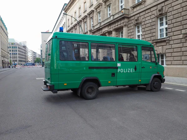 Van Polizei (policie) v Berlíně — Stock fotografie