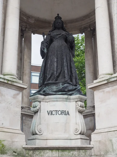 Socha královny Viktorie v Liverpoolu — Stock fotografie