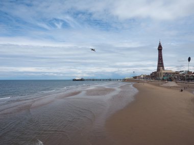 Zevk plaj ve Blackpool Tower