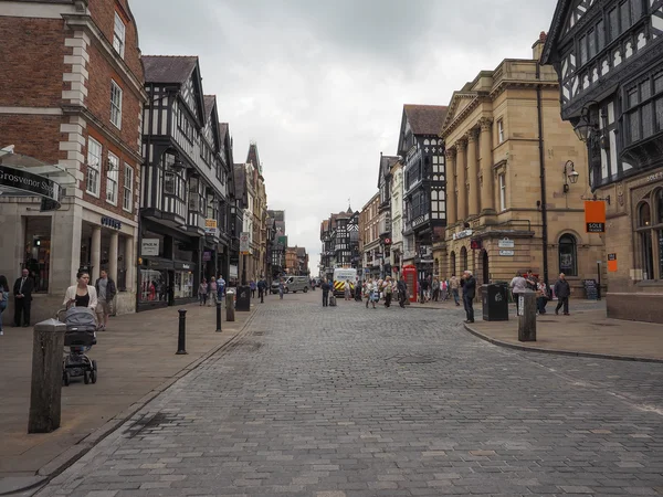 Pohled od starého centra města Chester — Stock fotografie