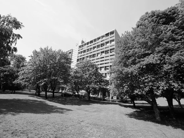 Corbusierhaus Berlin siyah beyaz — Stok fotoğraf