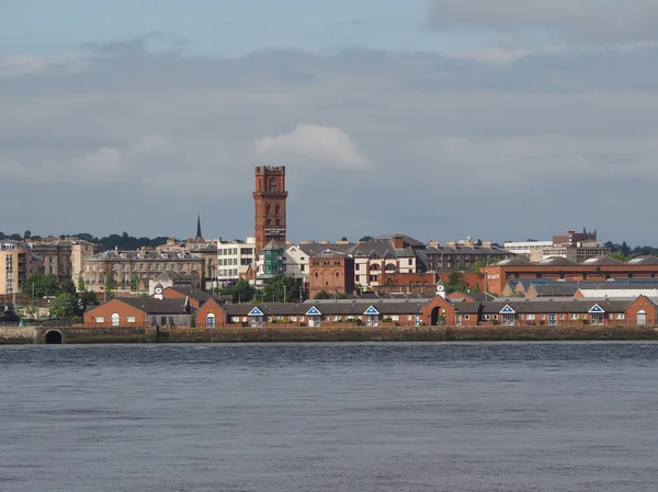 Blick auf Birkenhead in Liverpool — Stockfoto