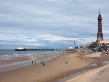 Zevk plaj ve Blackpool Tower