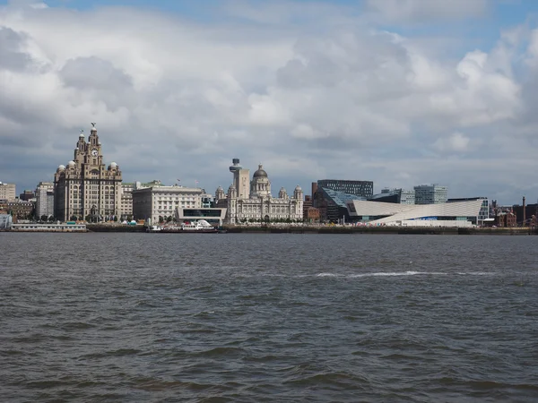 Nabrzeża w Liverpoolu — Zdjęcie stockowe