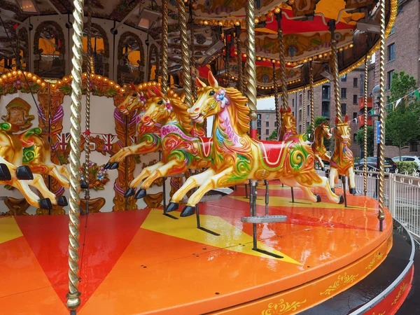 stock image Merry Go Round at Albert Dock in Liverpool