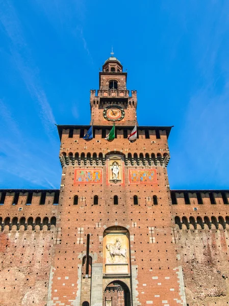 Castello Sforzesco, Milan HDR — Stockfoto