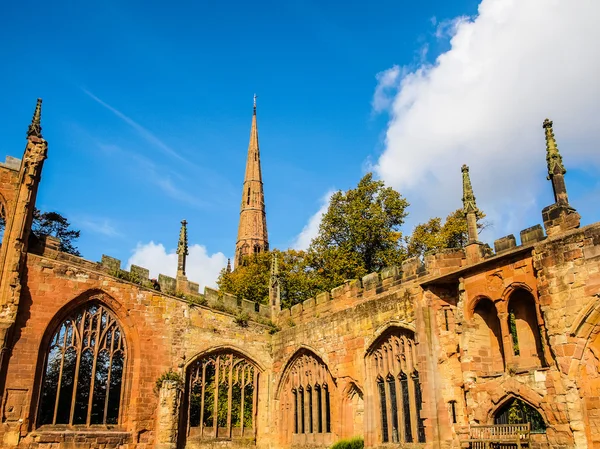 Coventry Cathedral ruins HDR — Stock Photo, Image
