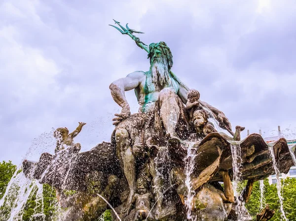 Neptunbrunnen fountain in Berlin HDR — Stock Photo, Image