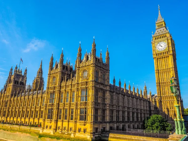 Domy Parlamentu w Londynie HDR — Zdjęcie stockowe