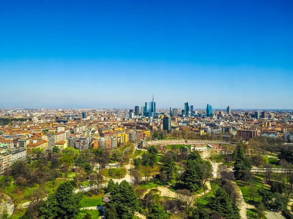 Milan aerial view HDR — Stock Photo, Image