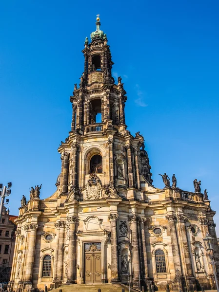 Dresden Hofkirche HDR — Stok fotoğraf