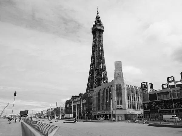 Blackpool Torre sulla spiaggia di piacere a Blackpool — Foto Stock
