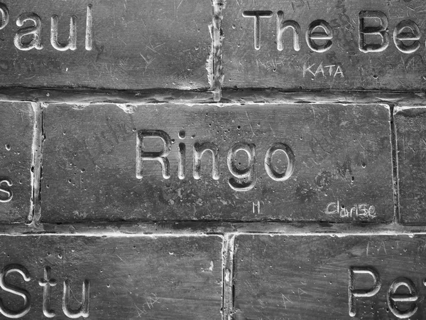 Muro da Fama em Liverpool — Fotografia de Stock