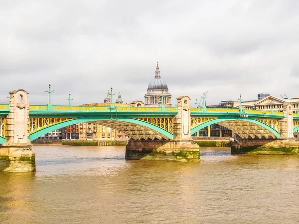 Theems in Londen HDR — Stockfoto