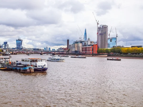 Floden Thames i London HDR — Stockfoto