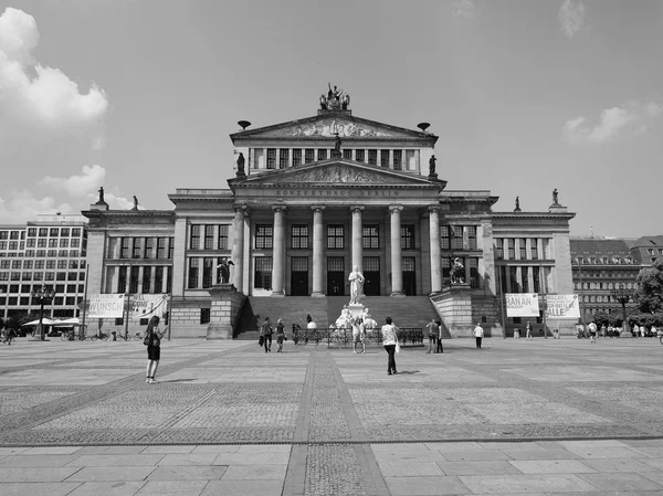 Konzerthaus Berlin in Berlin in black and white — Stock Photo, Image