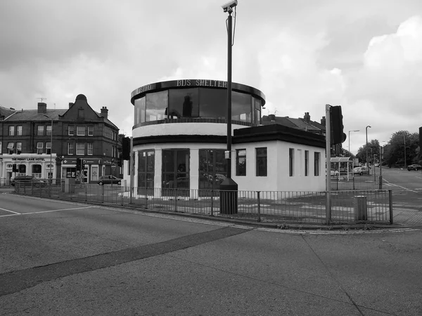 Penny Lane bus shelter in Liverpool — Stock Photo, Image